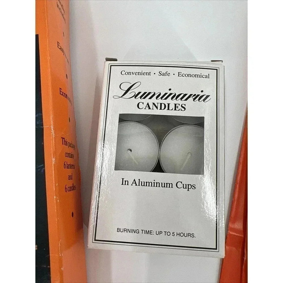 Vintage Halloween Luminarias Witch, Black Cat, Jack-o-lantern W/candles/Empire - Picture 6 of 9